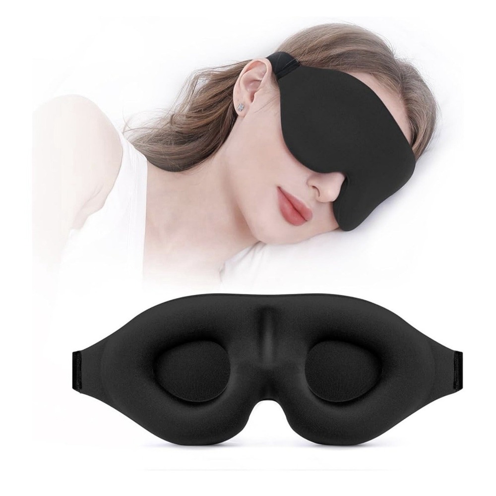 YIVIEW Sleeping Eye Masks 2pcs-Complete Light Blocking 3D Sleeping Eye Masks - Picture 6 of 10